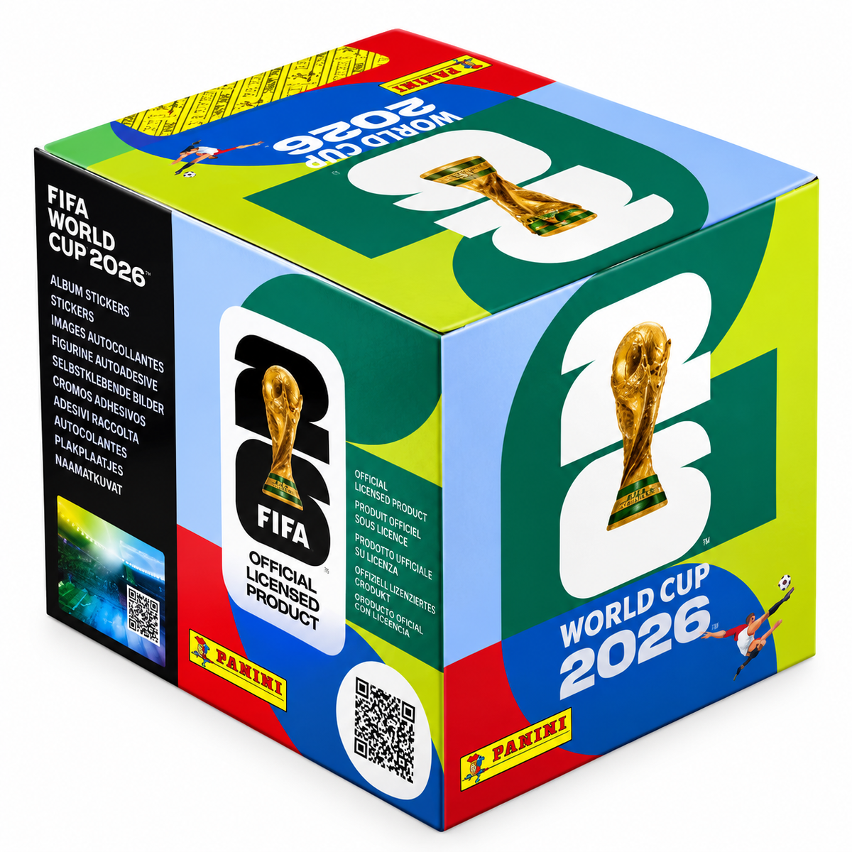 Panini FIFA World Cup 2026™ Official Sticker Collection Box – 25 Packs, 175 Stickers