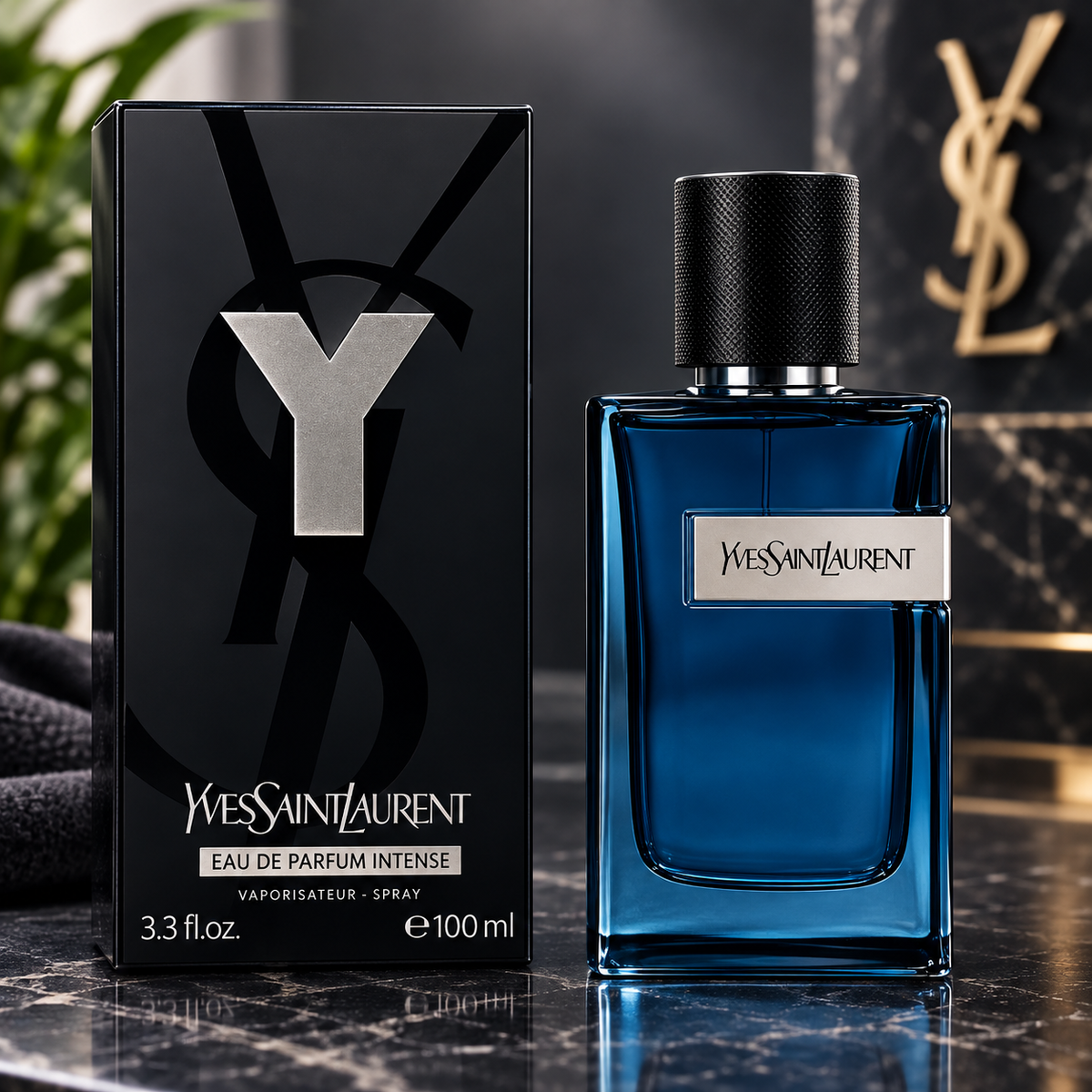 YSL Y Eau de Parfum Intense for Men 3.3 oz / 100 ml