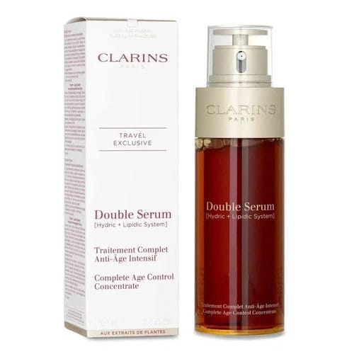 Clarins Double Serum Hydric + Lipidic System Complete Age Control Concentrate – Travel Exclusive