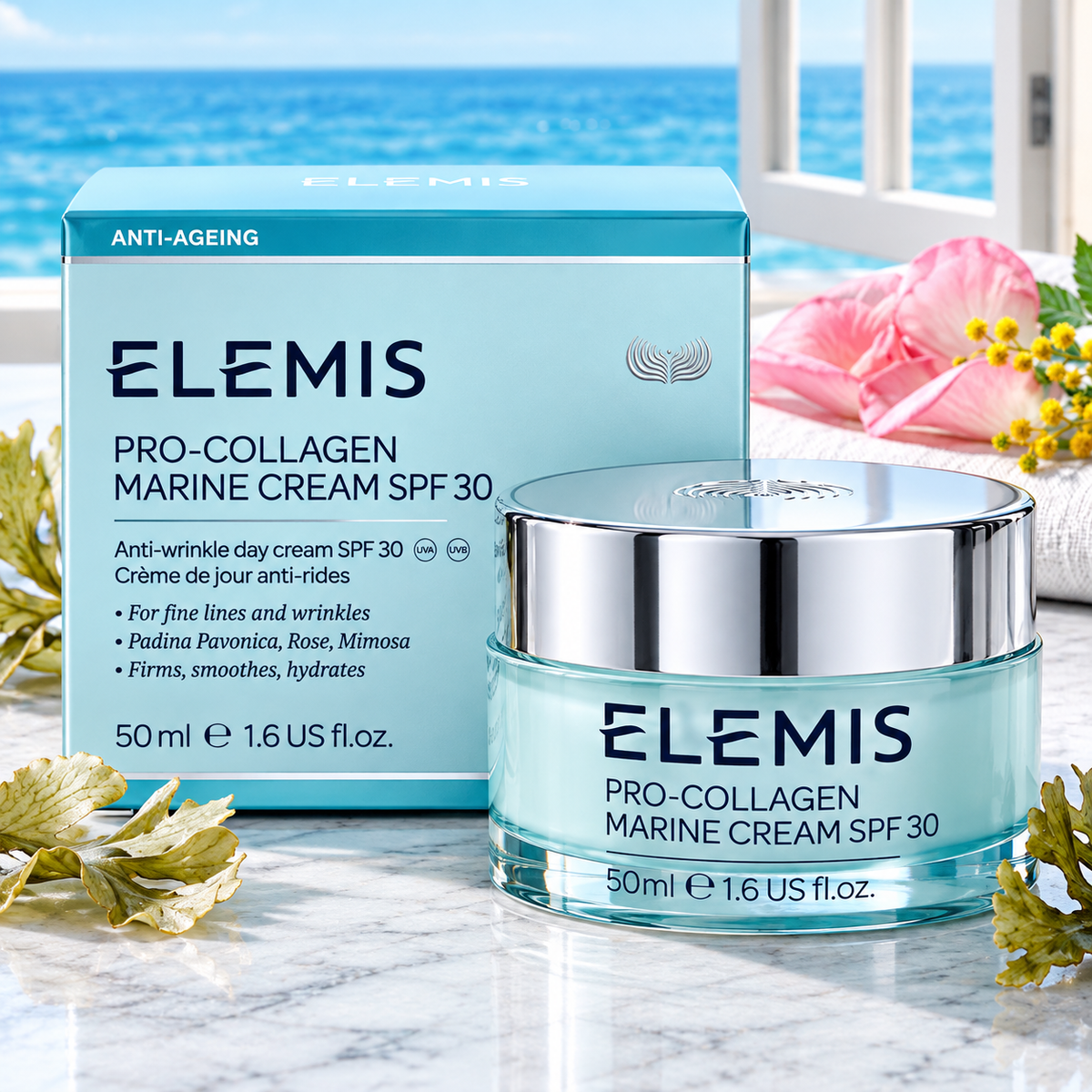 ELEMIS Pro-Collagen Marine Cream SPF 30 Anti-Wrinkle Day Cream – 50ml / 1.6 US fl oz